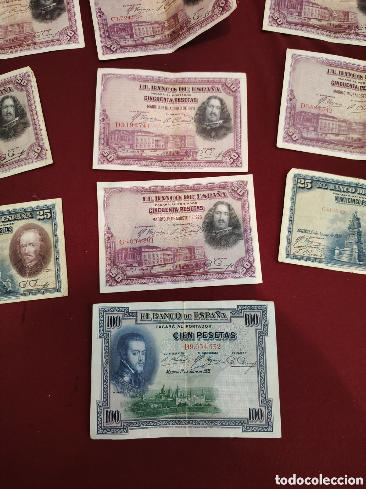 Coleccionismo: Lote de billetes de pesetas - Foto 4