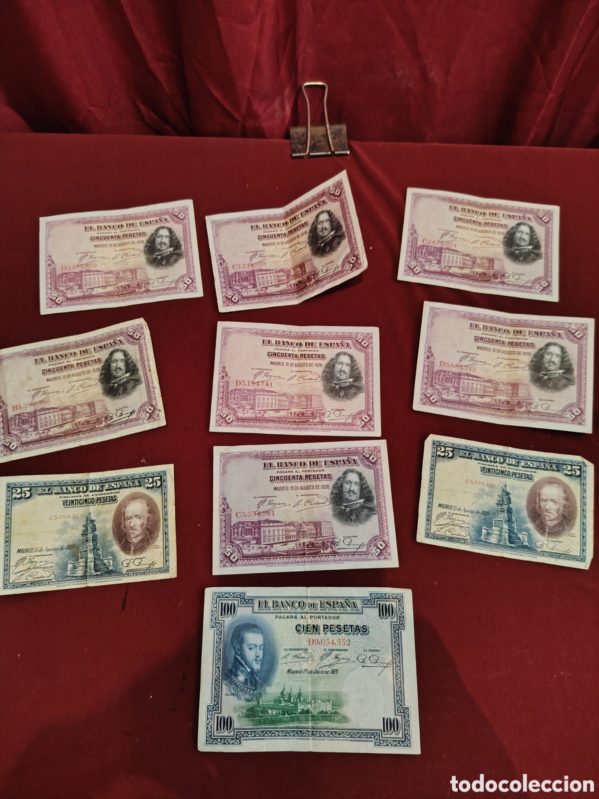Coleccionismo: Lote de billetes de pesetas - Foto 5