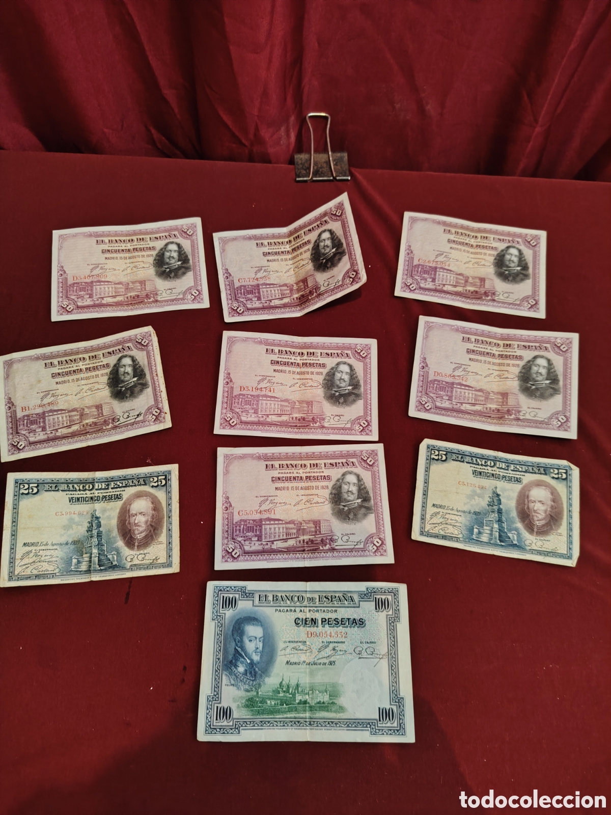 Coleccionismo: Lote de billetes de pesetas - Foto 1