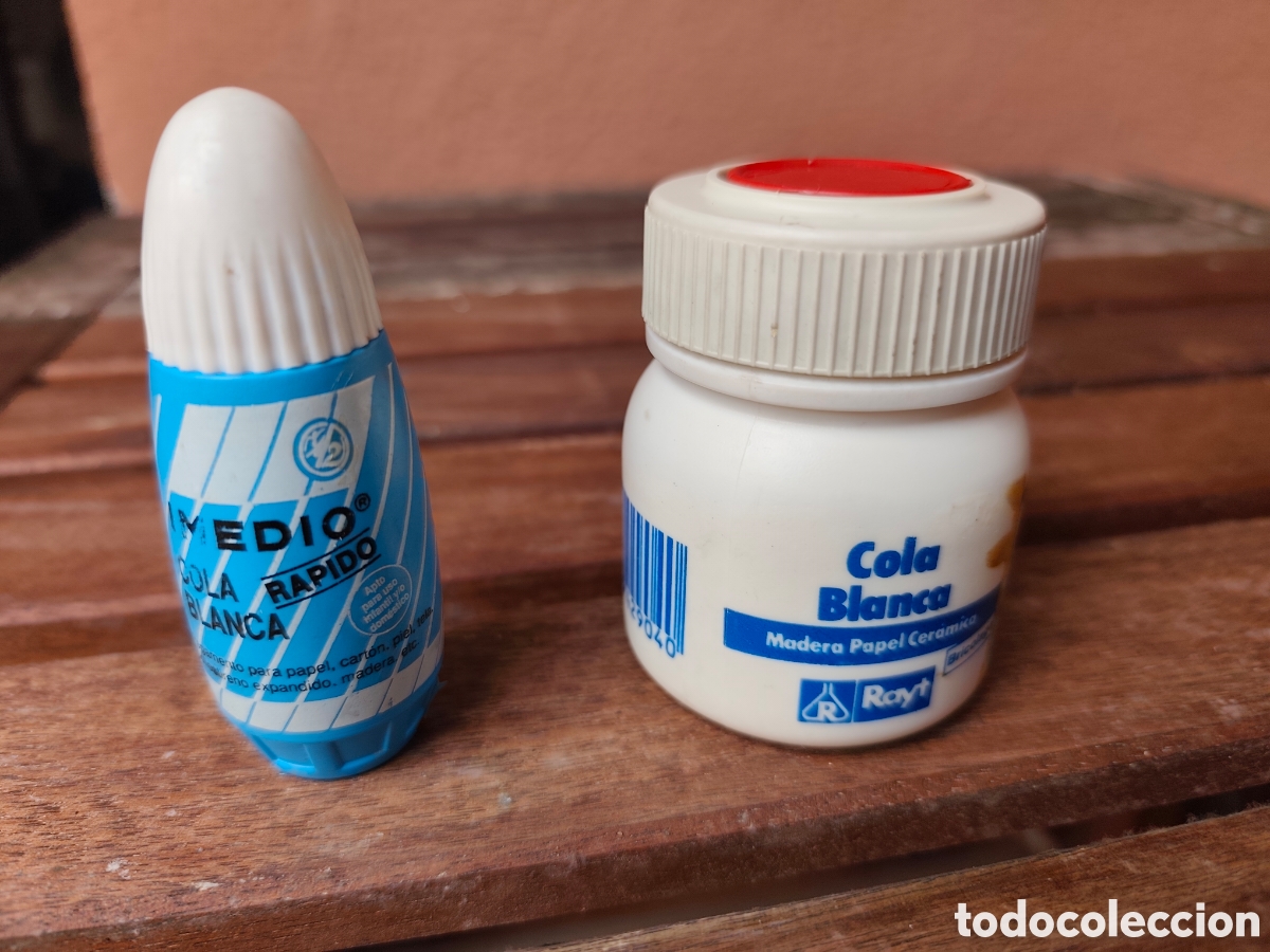 Coleccionismo: Cola Blanca Imedio y Rayt. Lote cola antigua