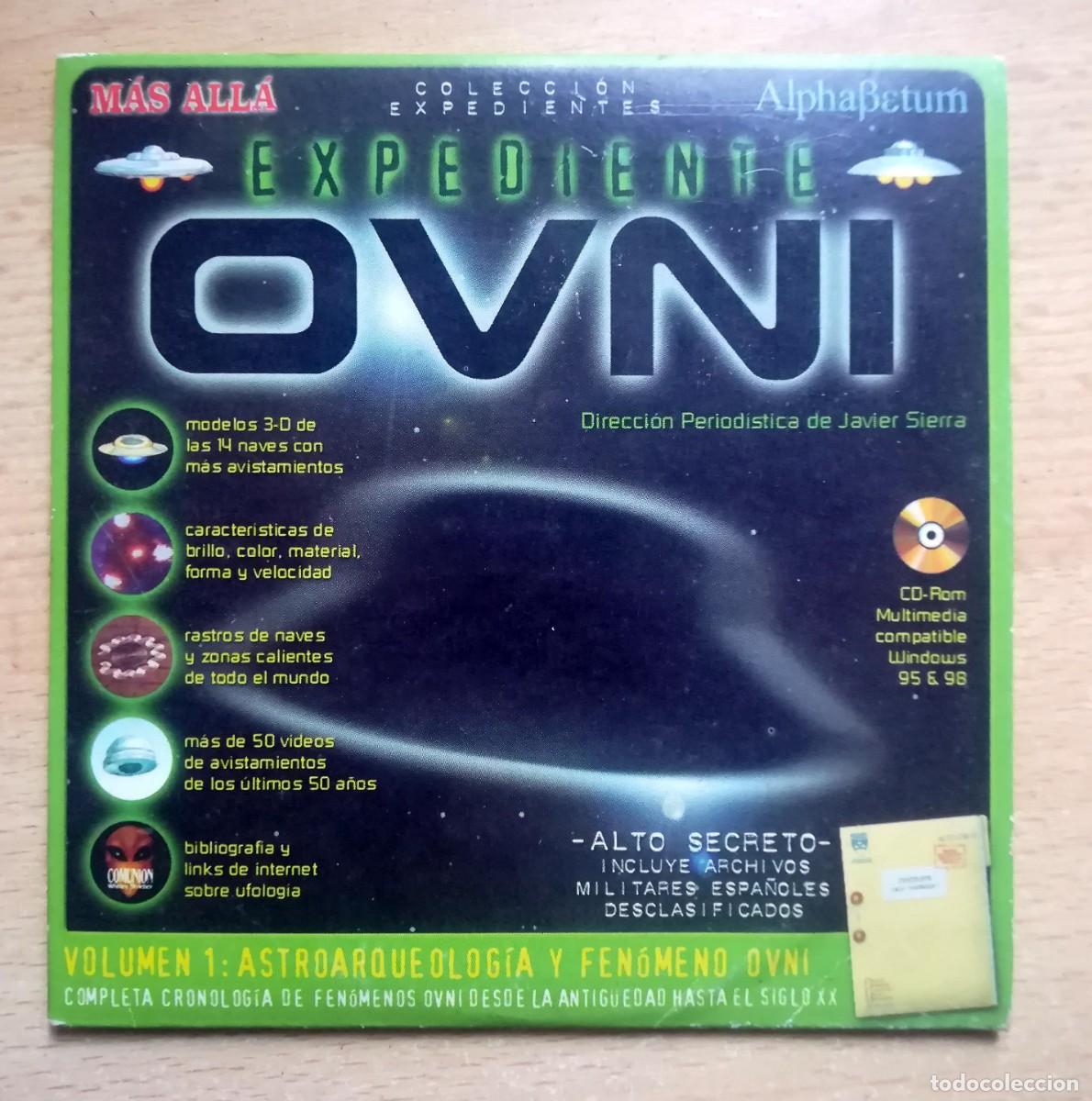 Collectionnisme: CD-Rom Multimedia. Expediente OVNI V1. Astroarqueolog&iacute;a y Fen&oacute;meno OVNI. Javier Sierra.