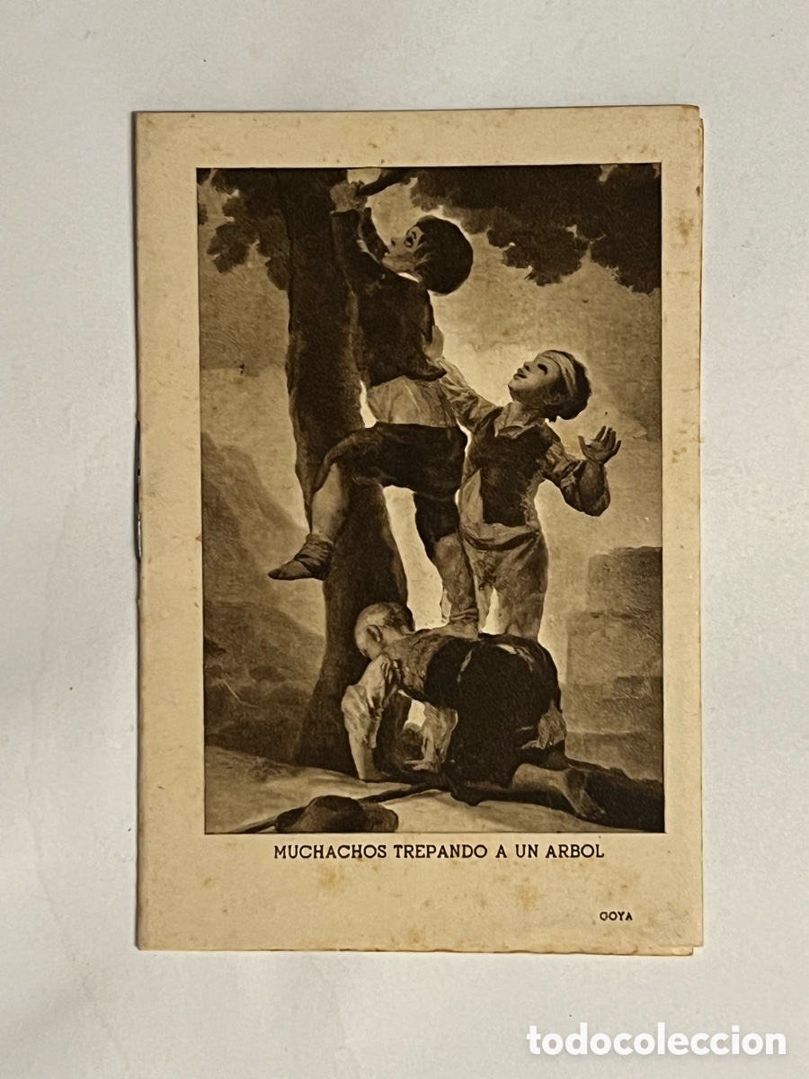 Colecionismo: ZARAGOZA. Librer&iacute;a Universal.. Calle Coso,33.. Almanaque para 1947 GOYA, Ni&ntilde;os trepando