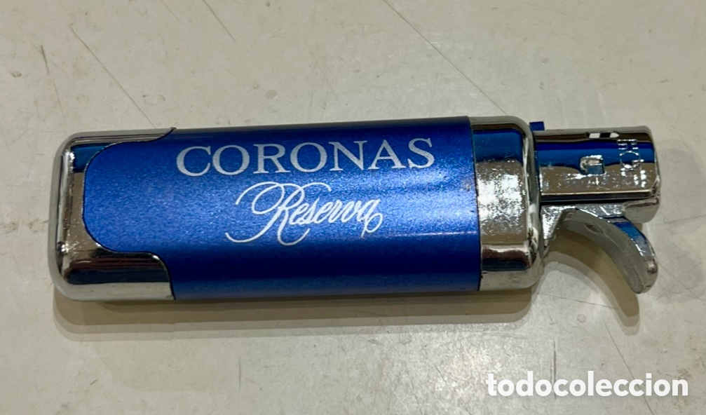 Collectionnisme: Mechero / Encendedor. Publicidad CORONAS Reserva.