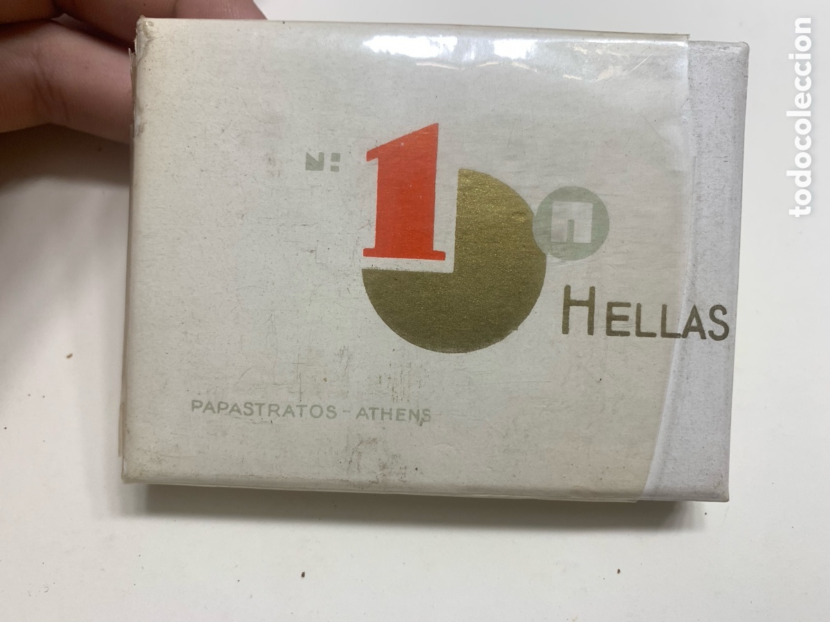 Collectionnisme: PAQUETE DE TABACO DE LA MARCA PAPASTRATOS HELLAS HARD BOX ENTERO