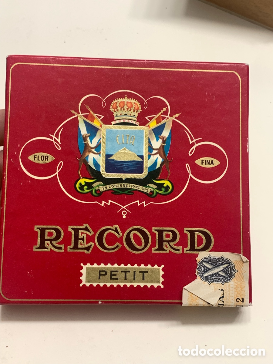 Collectionnisme: Caja Puros R&Eacute;CORD Petit Flor Fina - Sello Islas Canarias - 10 unidades