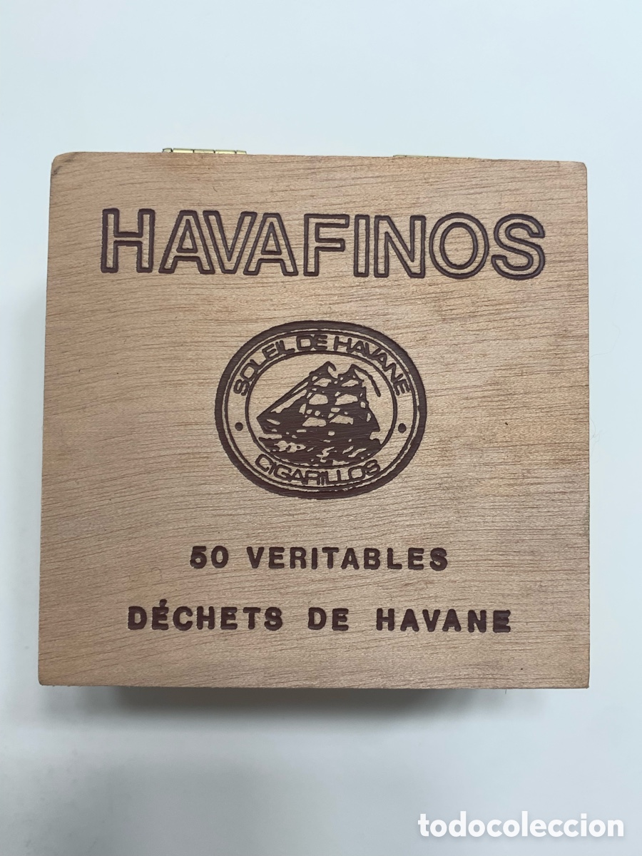 Collezionismo: Caja madera HAVAFINOS - 50 Veritables - Entera-