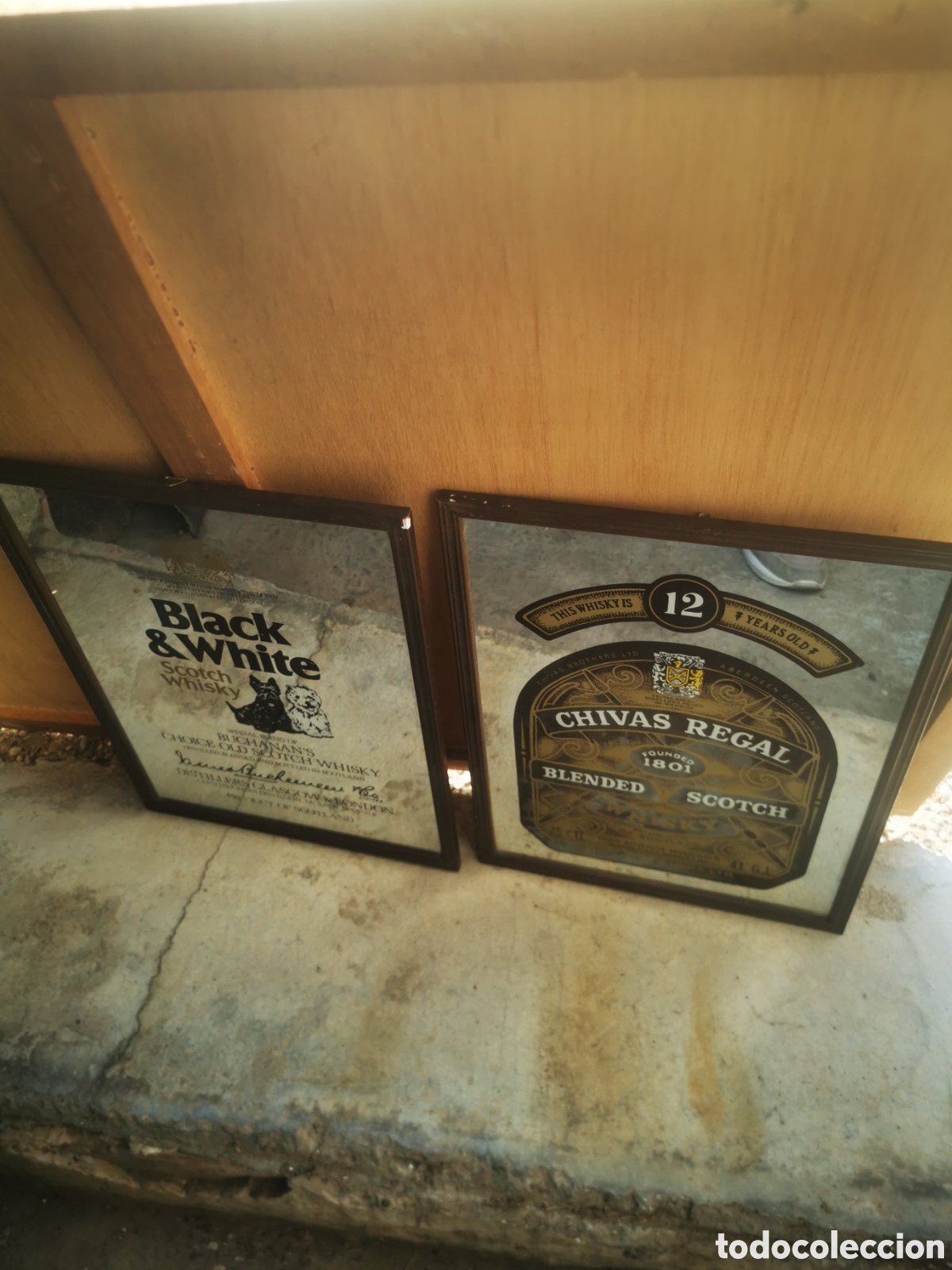Coleccionismo: 2 espejos publicitarios Whisky