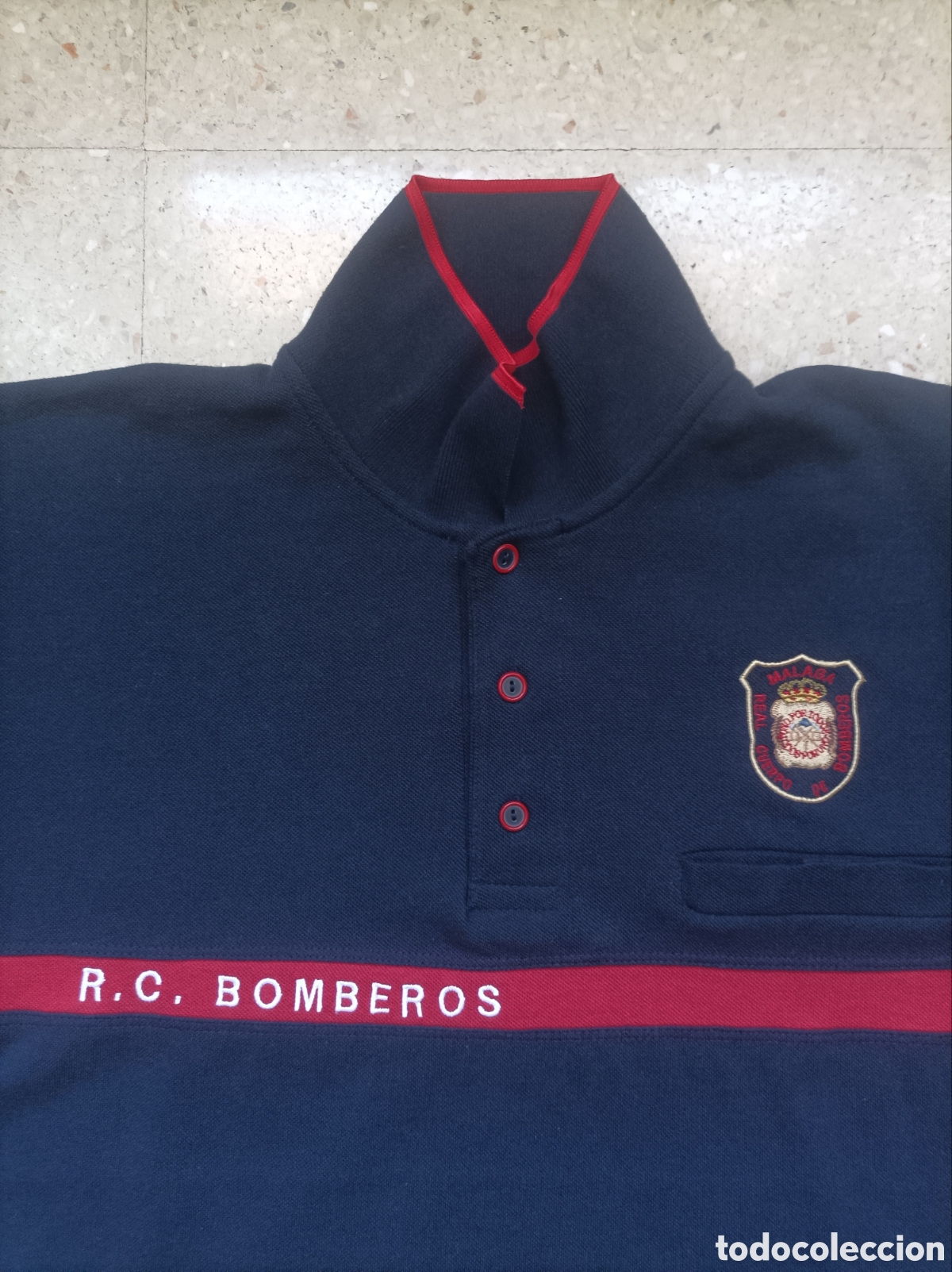 Coleccionismo: Real Cuerpo de Bomberos de M&aacute;laga 1998-2004 Polo T-XL