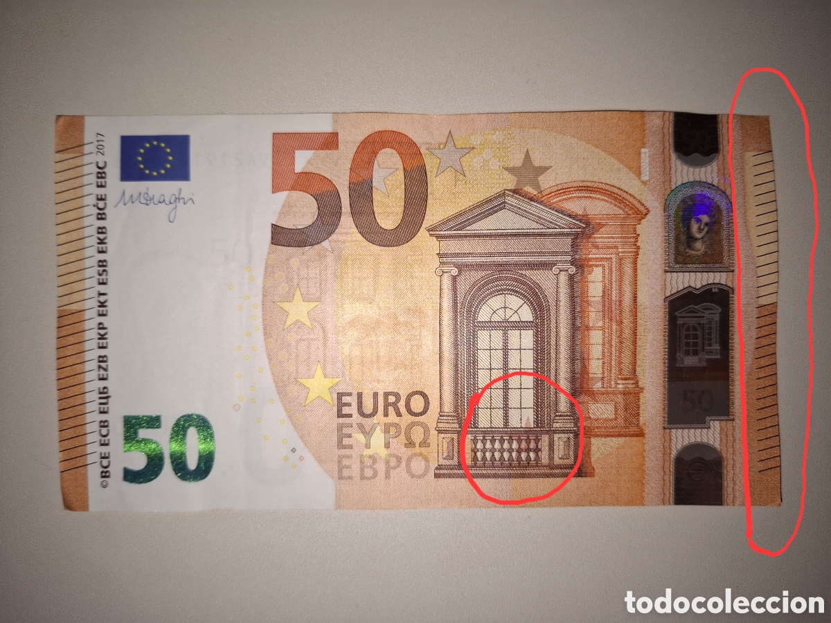 Coleccionismo: Billete de 50&euro; valioso - Foto 2