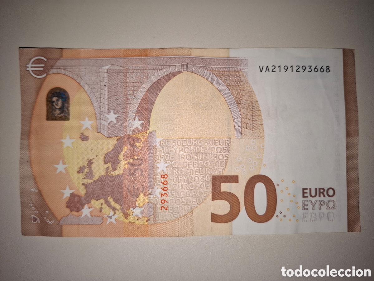 Coleccionismo: Billete de 50&euro; valioso - Foto 3