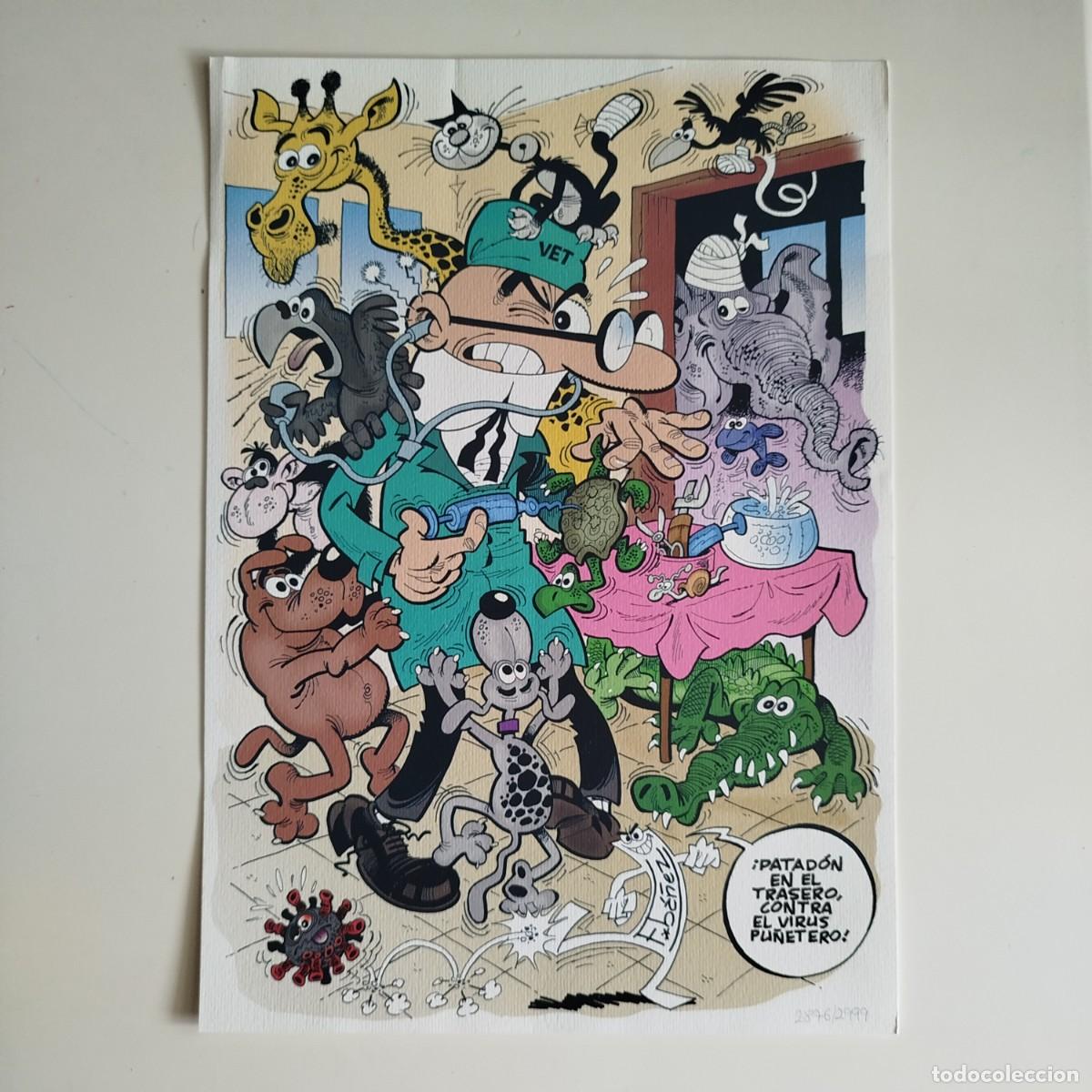 Collectionnisme: L&aacute;mina numerada Mortadelo y Filem&oacute;n Urano Vet