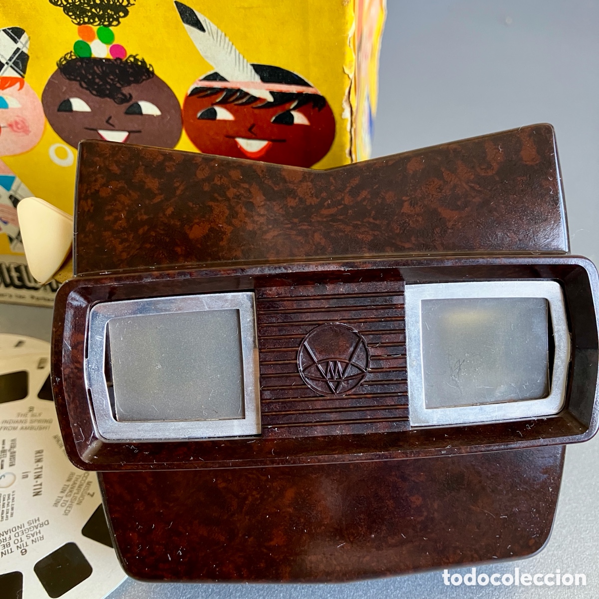 Coleccionismo: View-Master Visor 3D Modelo E Baquelita marr&oacute;n - Foto 4