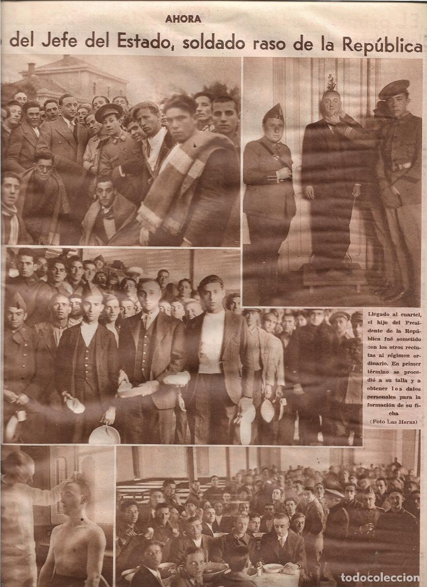 Coleccionismo: A&Ntilde;O 1933 RECORTE PRENSA LUIS ALCALA ZAMORA HIJO DEL PRESIDENTE SOLDADO RASO DE LA REPUBLICA