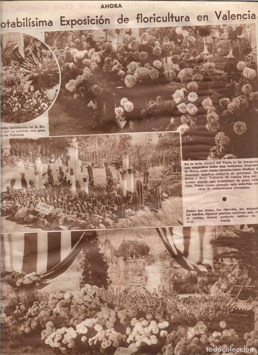 Coleccionismo: A&Ntilde;O 1933 RECORTE PRENSA VALENCIA EXPOSICION DE FLORICULTURA FLORES ROSAS CLAVELES CRISANTEMOS