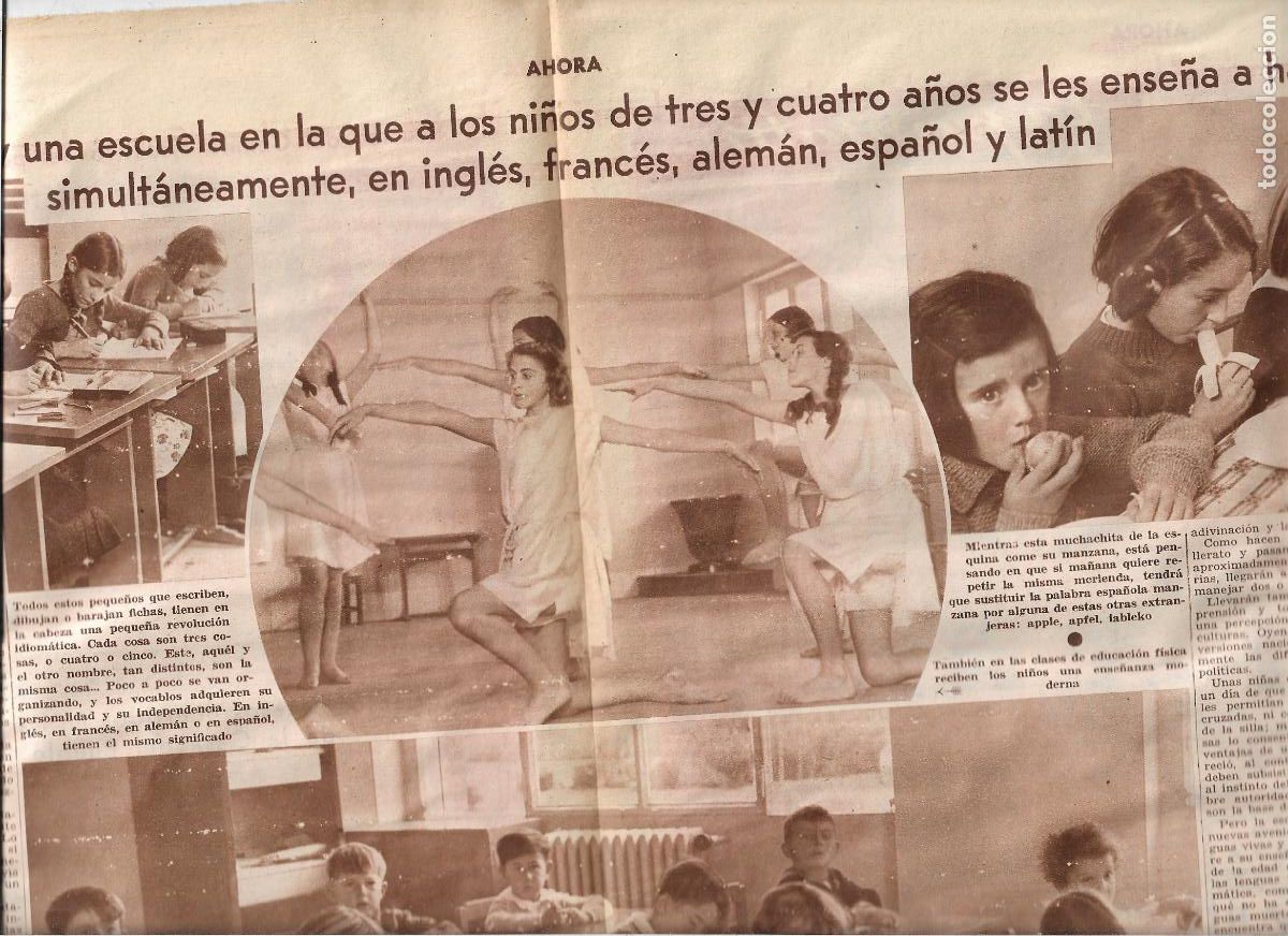 Collectionnisme: A&Ntilde;O 1933 MADRID ESCUELA INTERNACIONAL ESPA&Ntilde;OLA EDUCACION EN INGLES ALEMAN FRANCES LATIN ESPA&Ntilde;OL