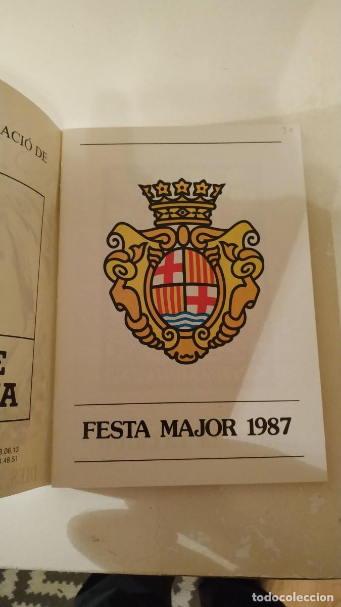 Coleccionismo: FIESTA MAYOR. PROGRAMA 1987. IGUALADA. PROGRAMA DE ACTOS CON PROPAGANDA DE COMERCIOS - Foto 2