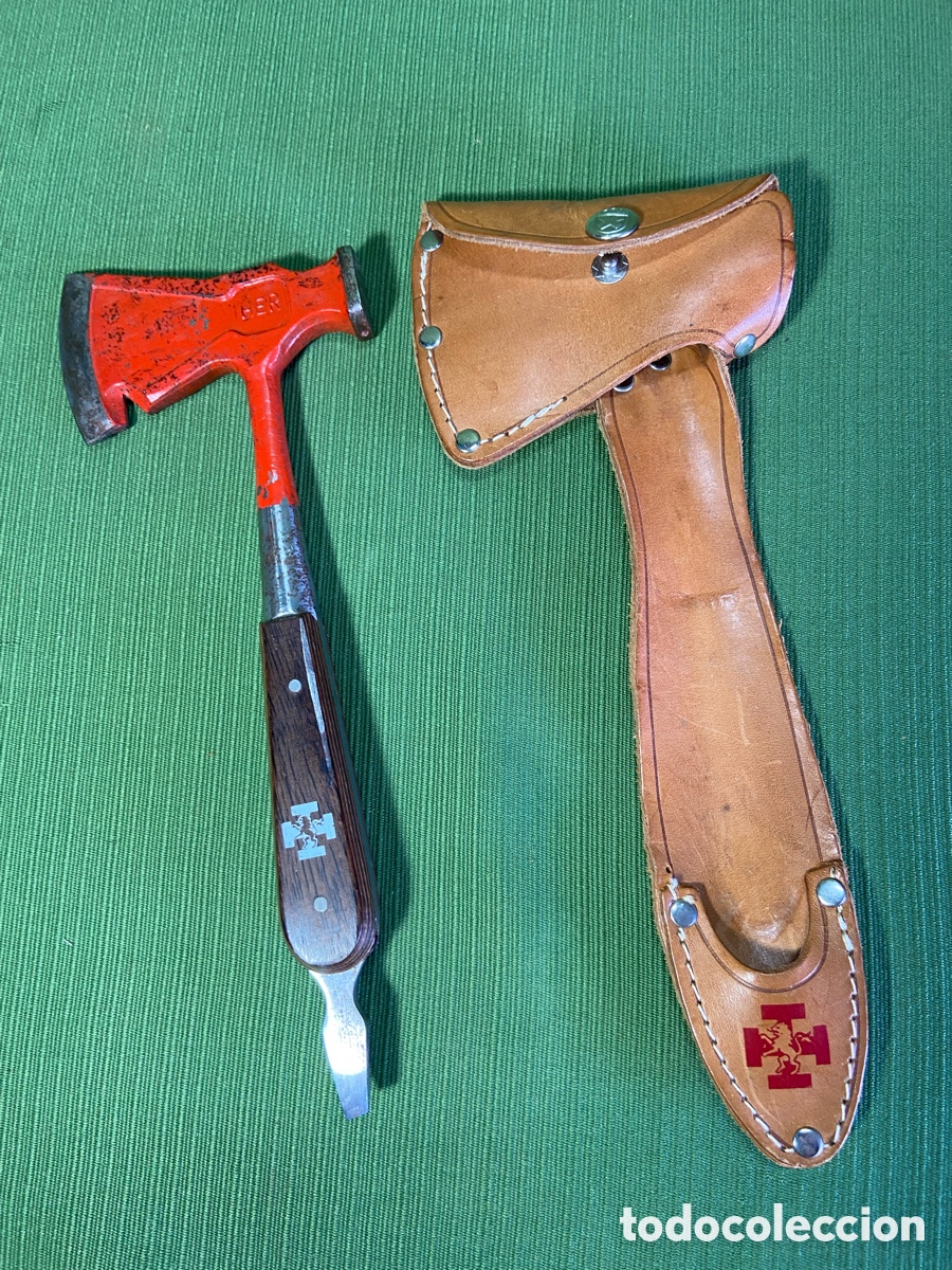Coleccionismo: Hacha IHER (Aitor). Para campamentos OJE (O.J.E.) - Foto 12