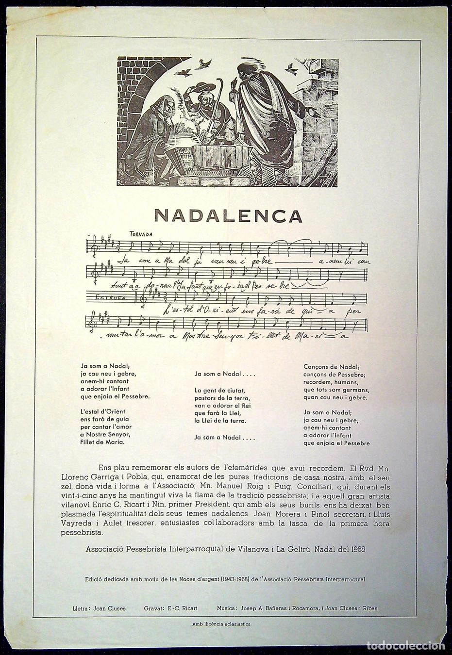 Colecionismo: NADALENCA &ndash; ASSOCIACI&Oacute; PESSEBRISTA INTERPARROQUIAL - 1968
