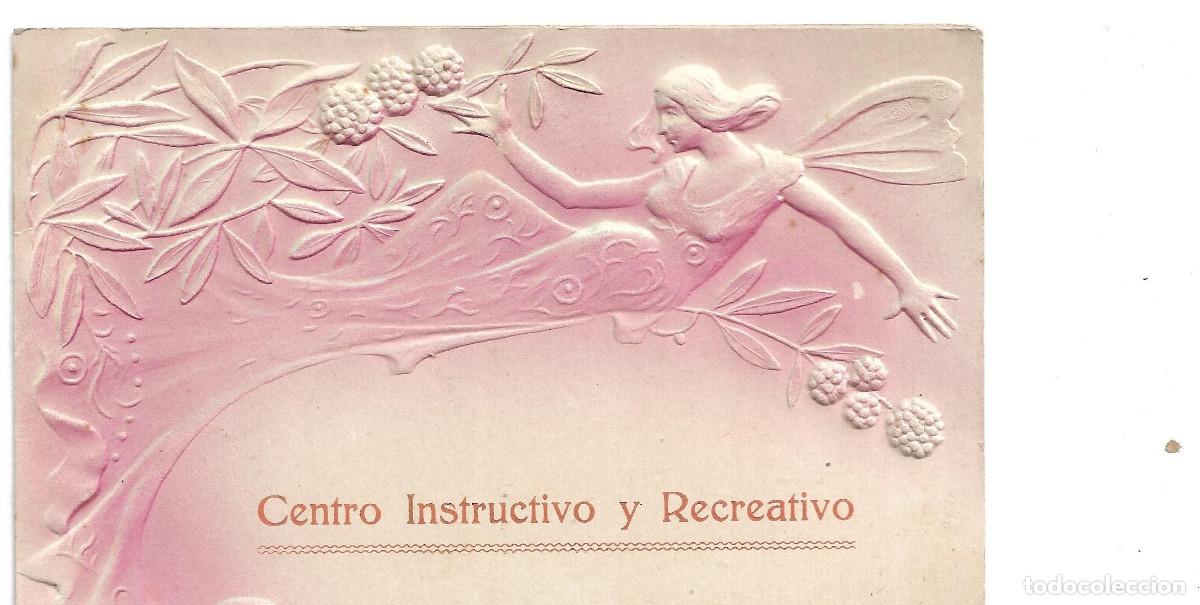 Collecting paper: CENTRO INSTRUCTIVO Y RECREATIVO DE OLESA DE MONTSERRAT, A&Ntilde;O 1917 INVITACI&Oacute; A BAILES M&Aacute;SCARAS