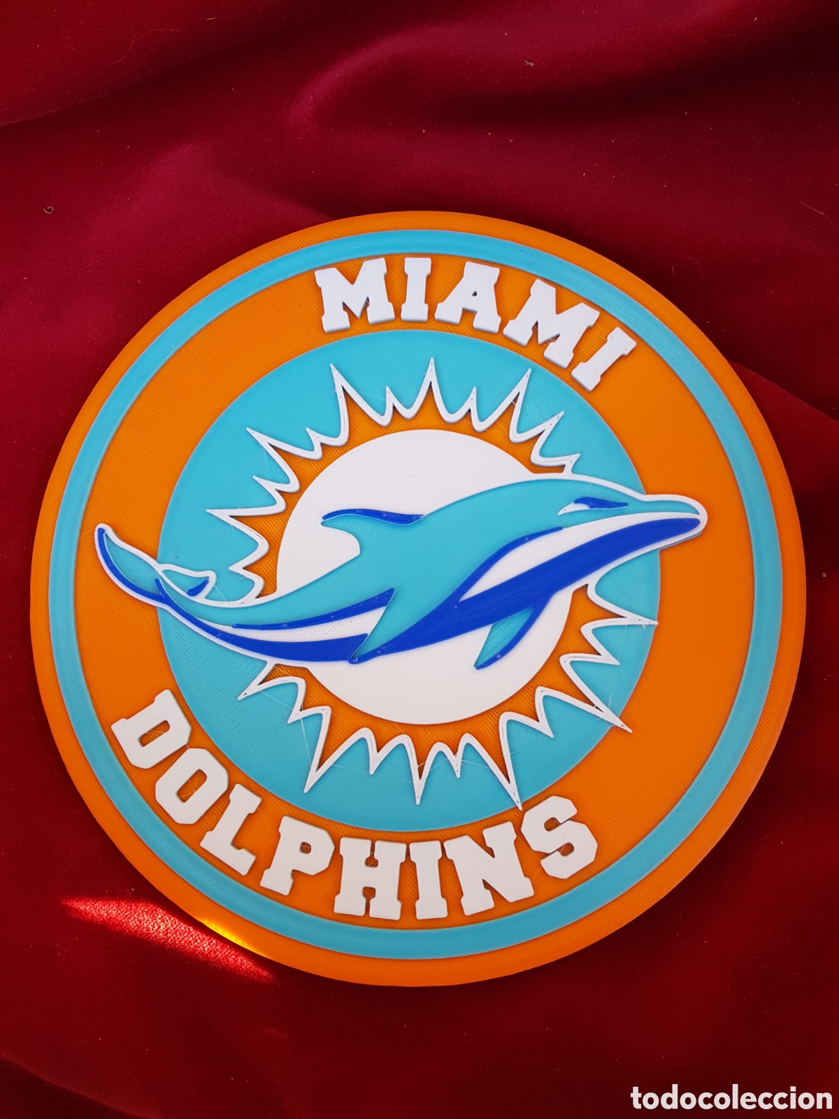 Coleccionismo: PLACA EN RELIEVE MIAMI DOLPHINS - Foto 1