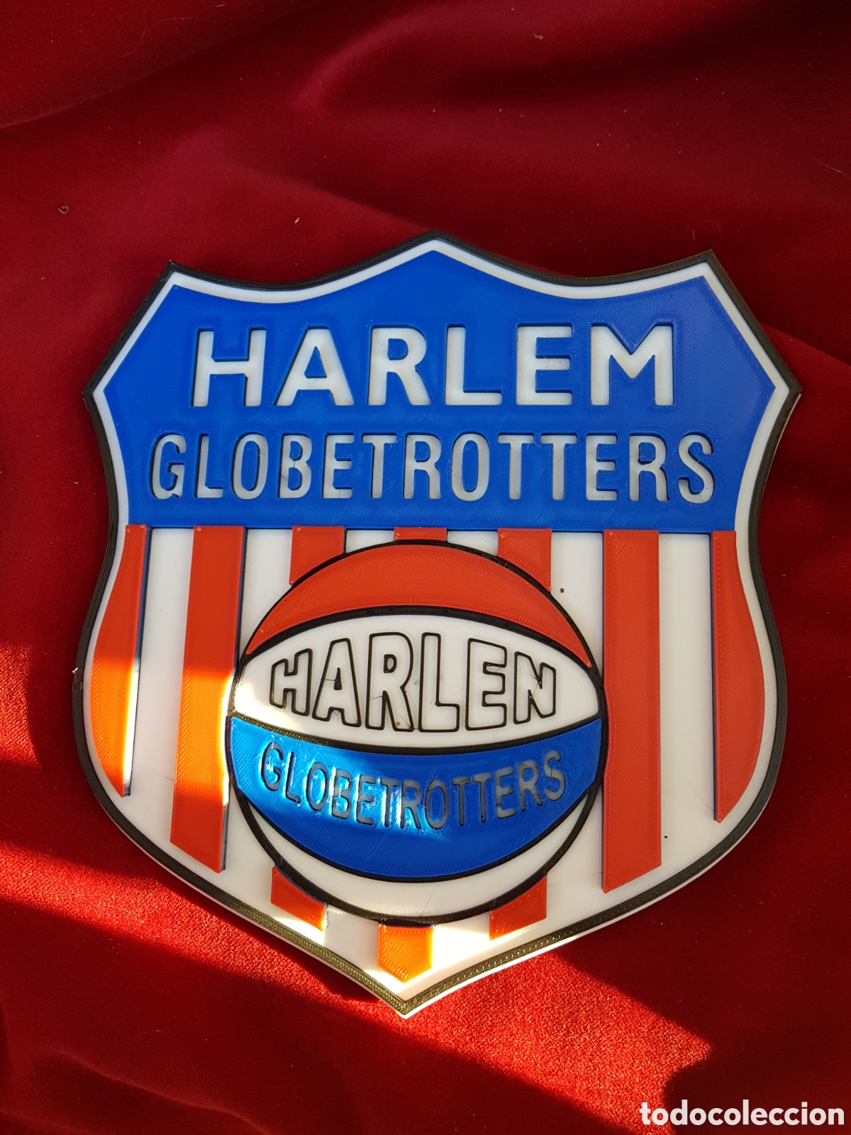 Coleccionismo: PLACA EN RELIEVE HARLEM GLOBETROTTERS