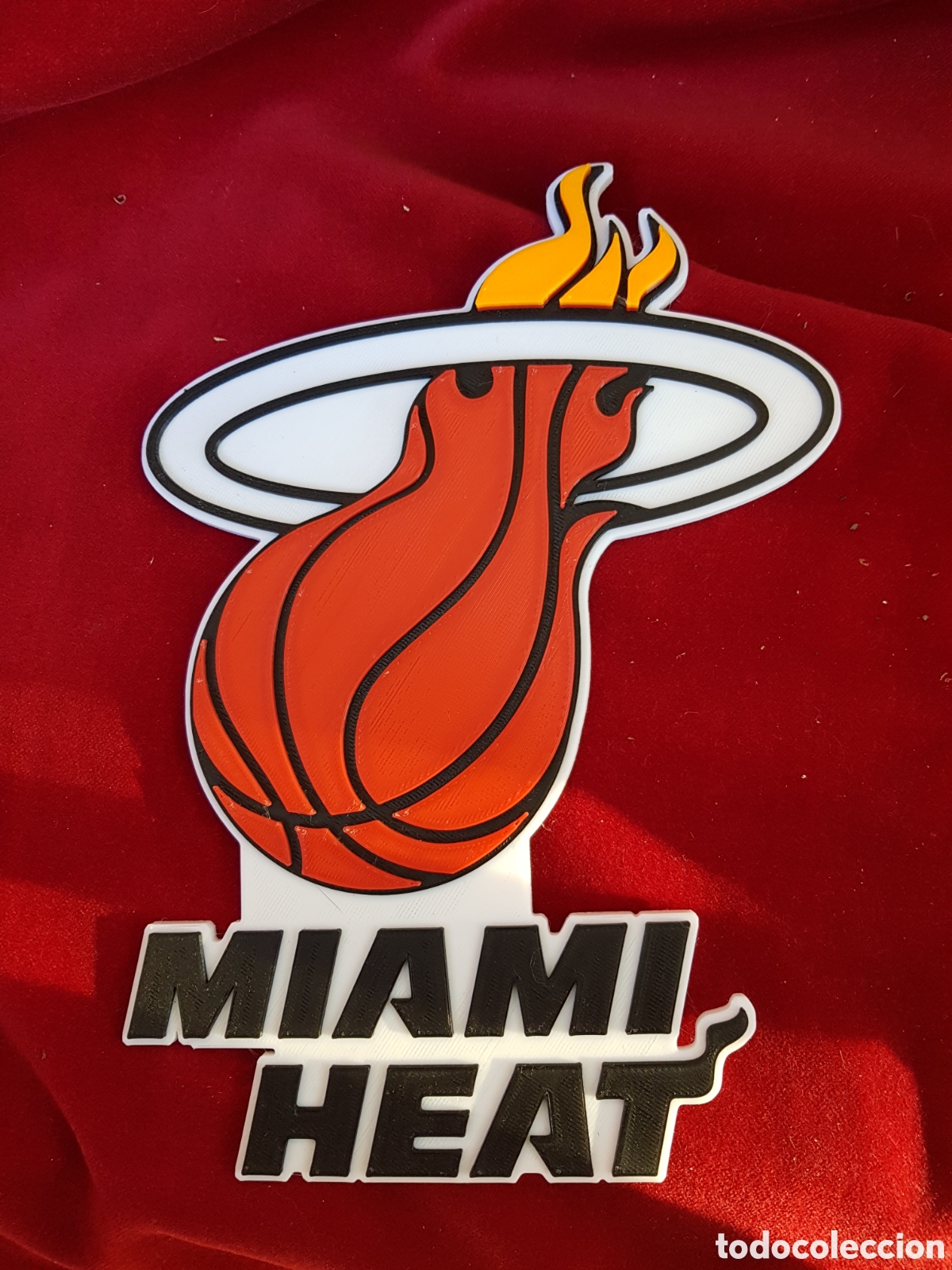 Coleccionismo: PLACA EN RELIEVE DE LOS MIAMI HEAT - Foto 1