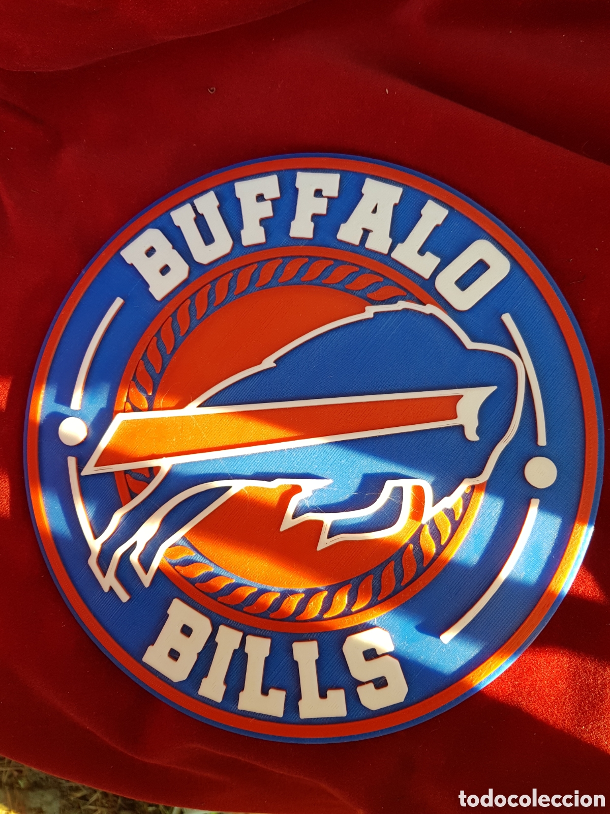 Coleccionismo: PLACA EN RELIEVE DE LOS BUFFALO BILLS