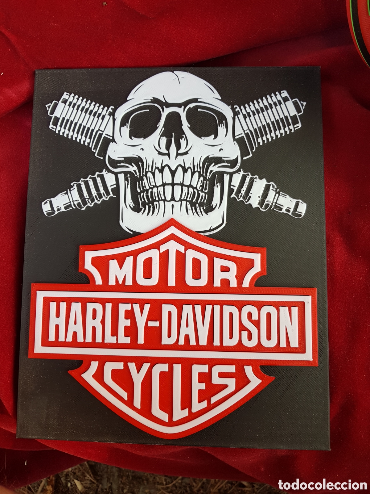 Coleccionismo: PLACA EN RELIEVE DE HARLEY DAVIDSON - Foto 1