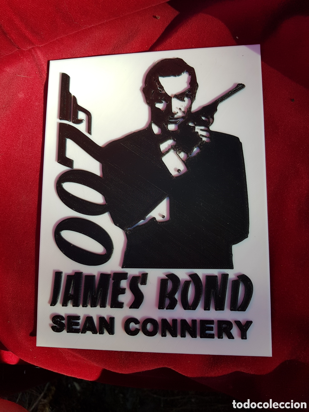 Colecionismo: PLACA EN RELIEVE DE 007