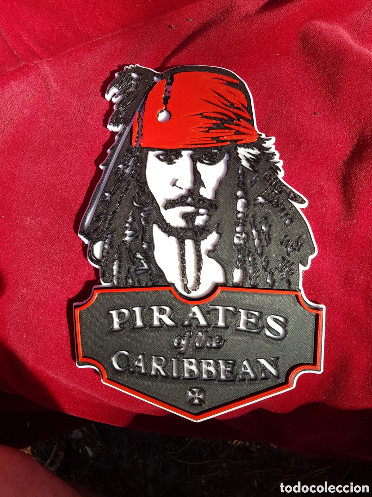 Coleccionismo: PLACA EN RELIEVE DE PIRATAS DEL CARIBE