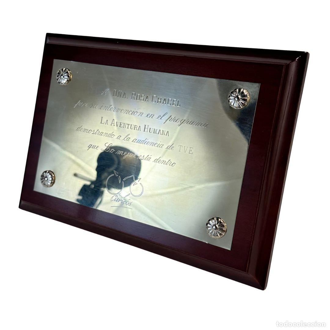 Collecting: Placa conmemorativa &ldquo;La Aventura Humana&rdquo;, TVE a Rosa Chacel, 1985 - Espa&ntilde;a