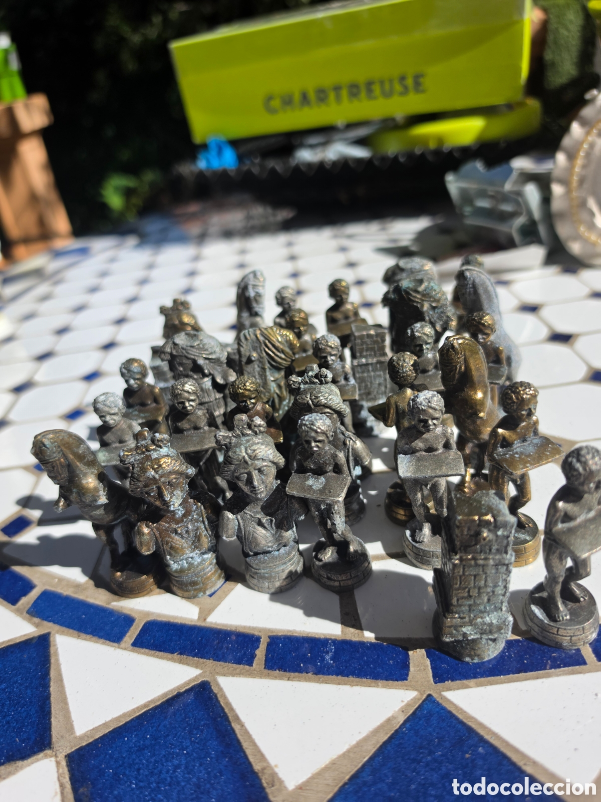 Coleccionismo: Figuras ajedrez metal - Foto 2