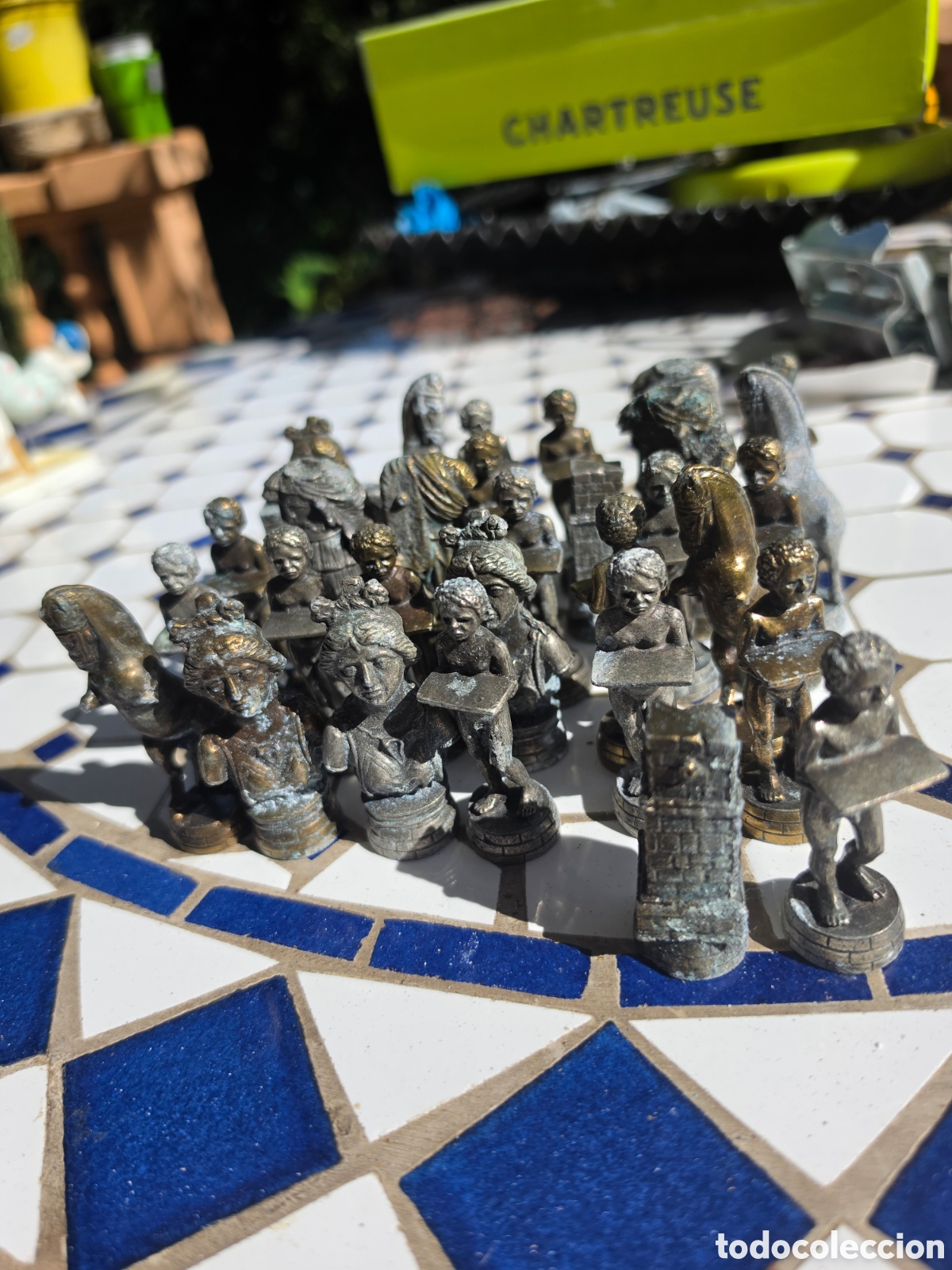 Coleccionismo: Figuras ajedrez metal - Foto 9