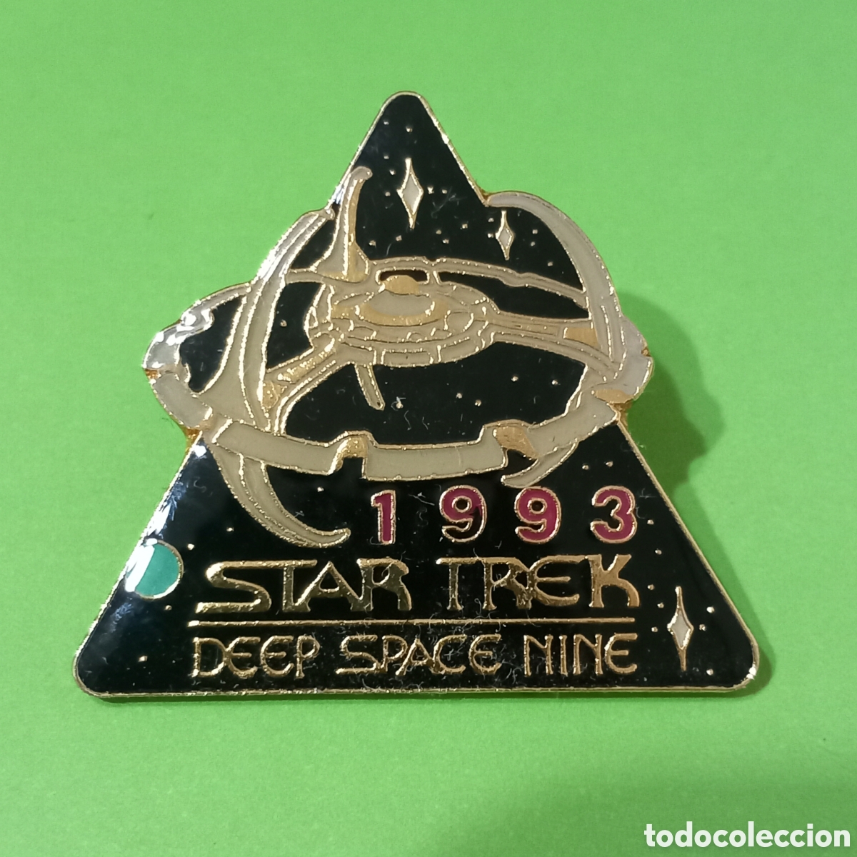 Collezionismo: INSIGNIA-PIN de CLOISON&Eacute; STAR TREK DEEP SPACE NINE 1993(COMO NUEVO, DIFICIL!!)