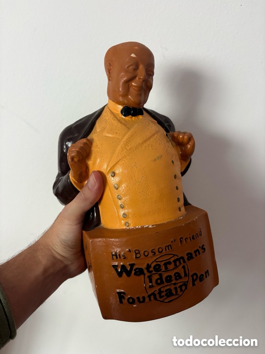 Colecionismo: Antiguo busto publicidad de Waterman muy raro!
