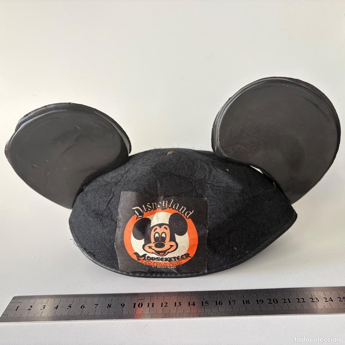 Coleccionismo: gorro orejas mickey mouse mouseketeer disneyland original vintage a&ntilde;os 60-70