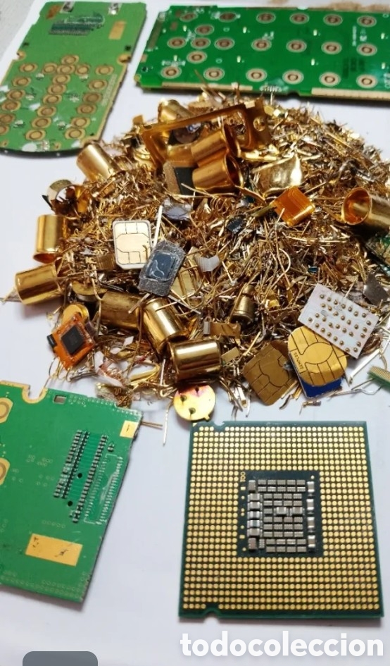 Colecionismo: Material electr&oacute;nico para extraer oro 375 a 380 gramos