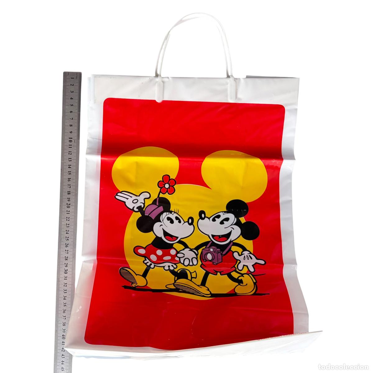 Coleccionismo: bolsa pl&aacute;stico vintage mickey y minnie mouse disney a&ntilde;os 70-80 original hong kong