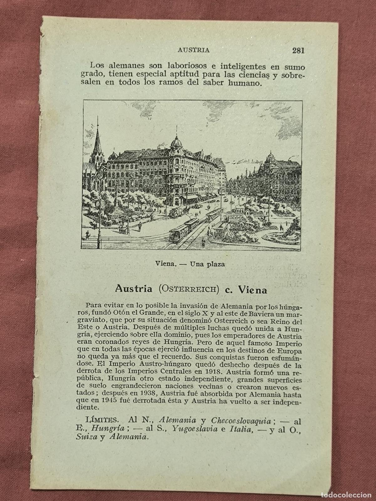 Coleccionismo: Grabado / L&aacute;mina Antigua Vista de Viena Austria Coleccionismo