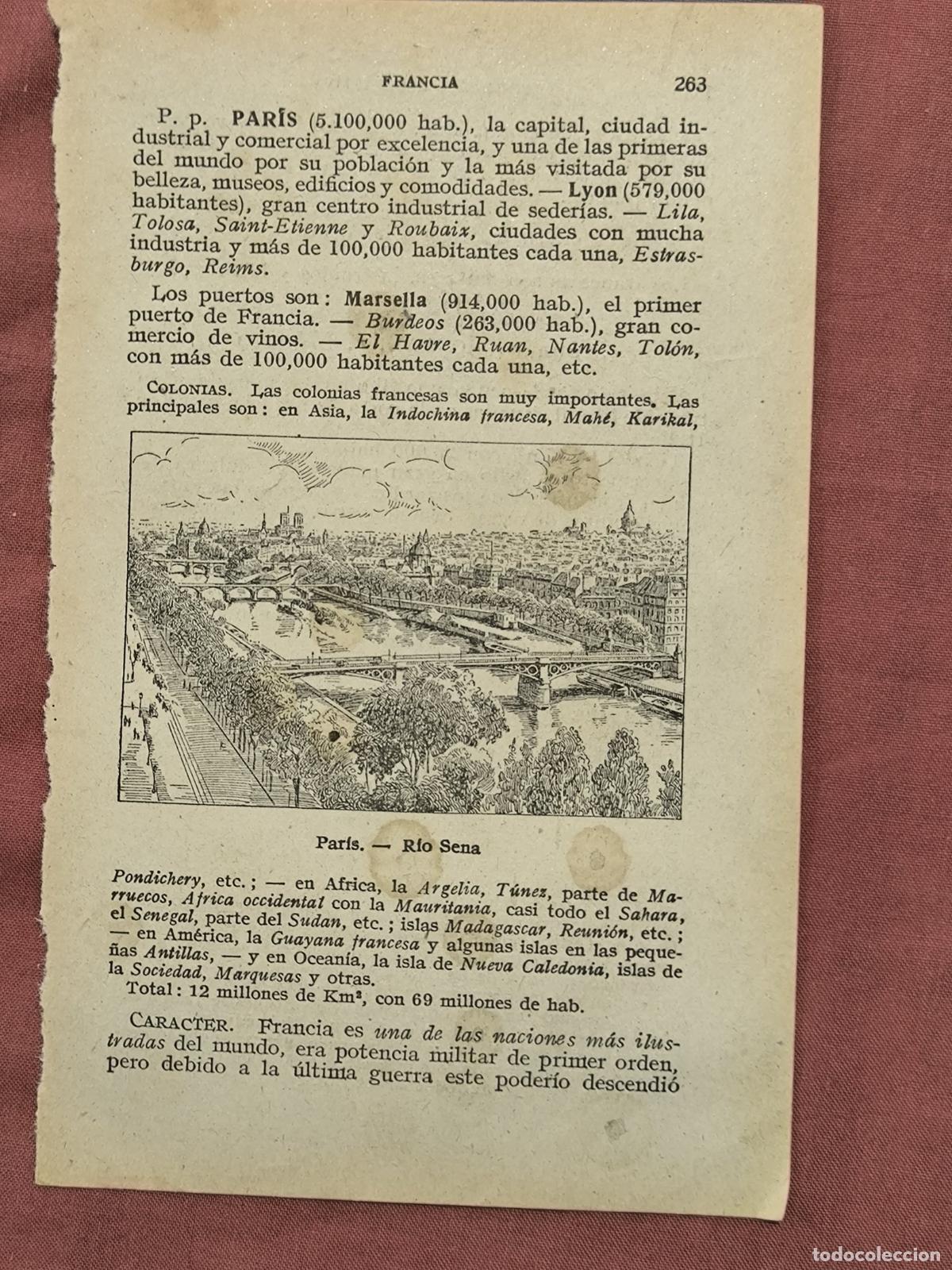 Collectionnisme: Grabado / L&aacute;mina Antigua PAR&Iacute;S Coleccionismo
