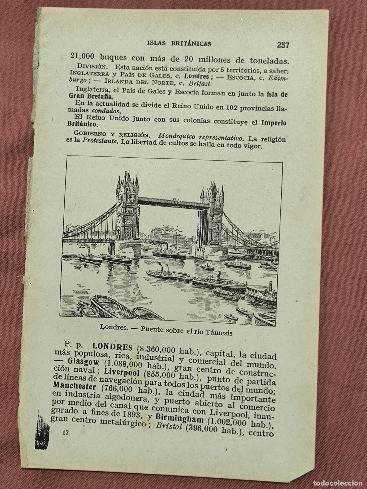Collectionnisme: Grabado / L&aacute;mina Antigua LONDRES Puente y Obra de Ingenier&iacute;a Coleccionismo