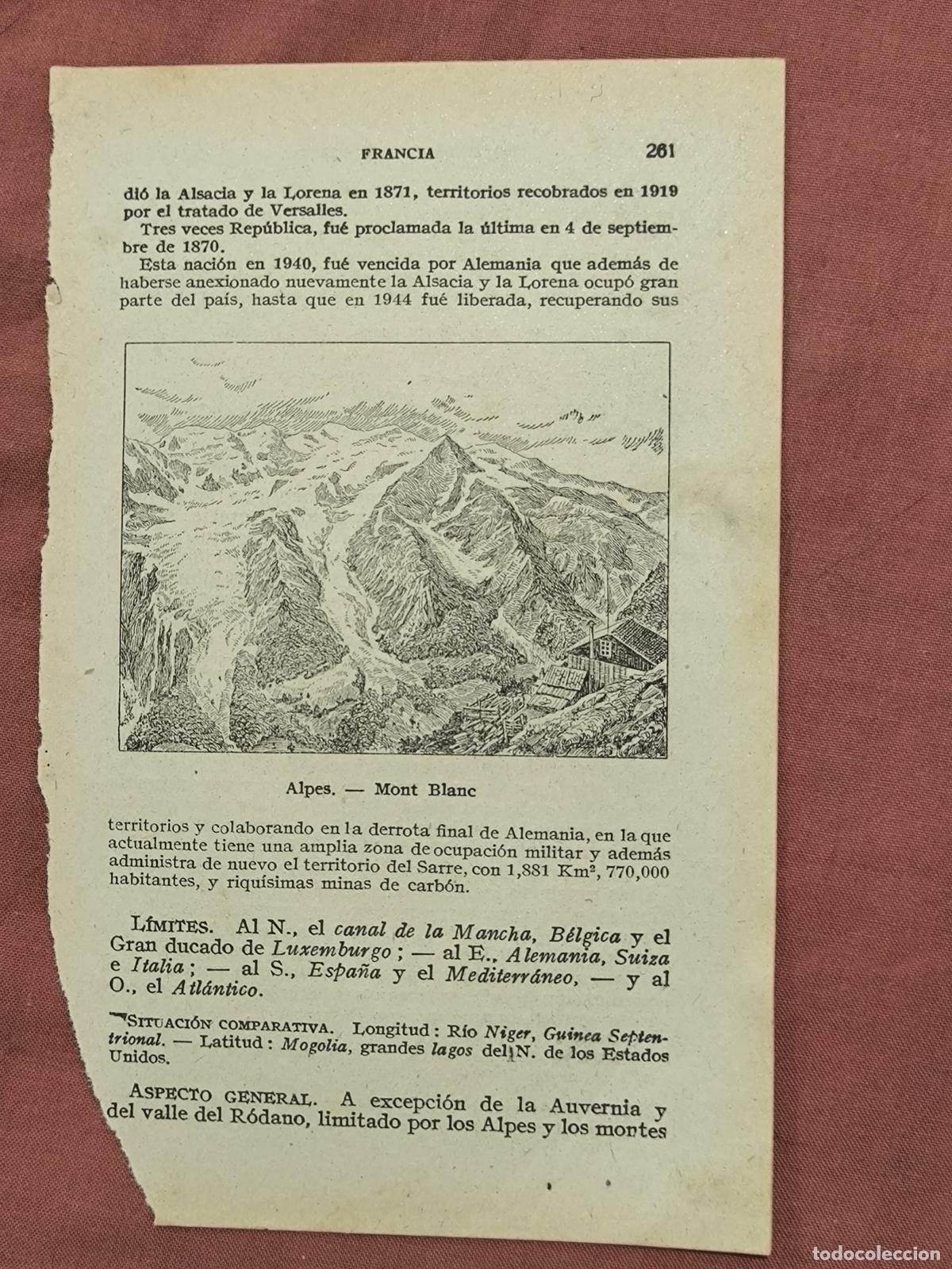 Collectionnisme: Grabado / L&aacute;mina Antigua ALPES Escena Ilustrada Antigua Coleccionismo
