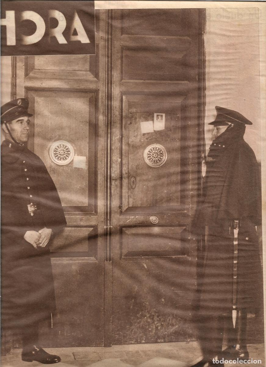 Sammelleidenschaft Papier: A&Ntilde;O 1933 RECORTE PRENSA ELECCIONES CLAUSURA LOCAL DEL CENTRO TRADICIONALISTA COMO MEDIDA PREVISION