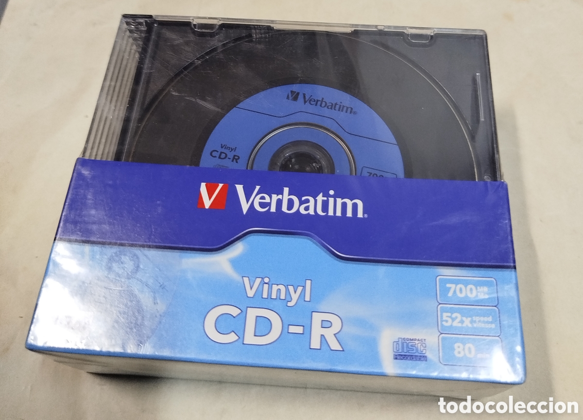 Collezionismo: Verbatim 700 mb 52 x. cd-r vinilo.