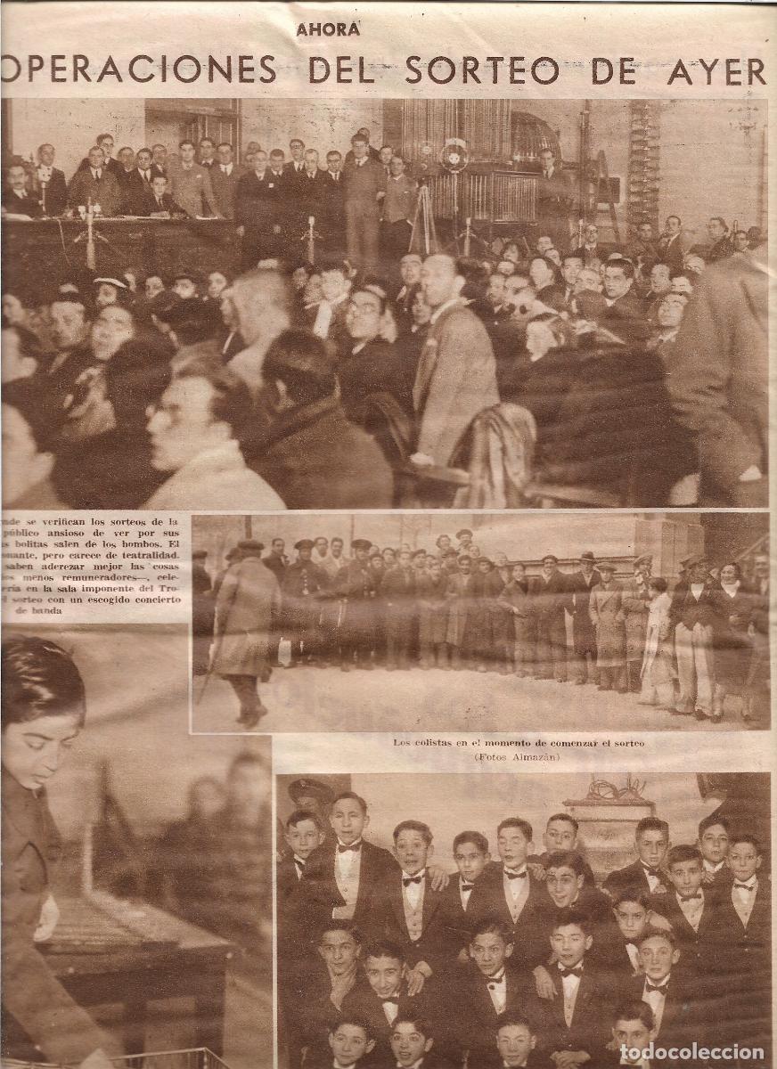 Sammelleidenschaft Papier: A&Ntilde;O 1933 RECORTE PRENSA DETALLE PREPARATIVOS SORTEO LOTERIA NAVIDAD NI&Ntilde;OS SAN ILDEFONSO BOMBOS BOLAS