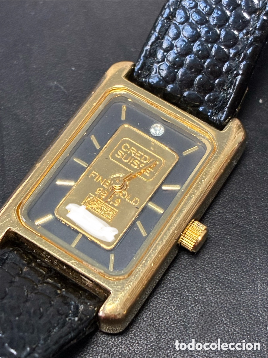 Sammeln: Reloj de dama con lingote de oro Credit Suise