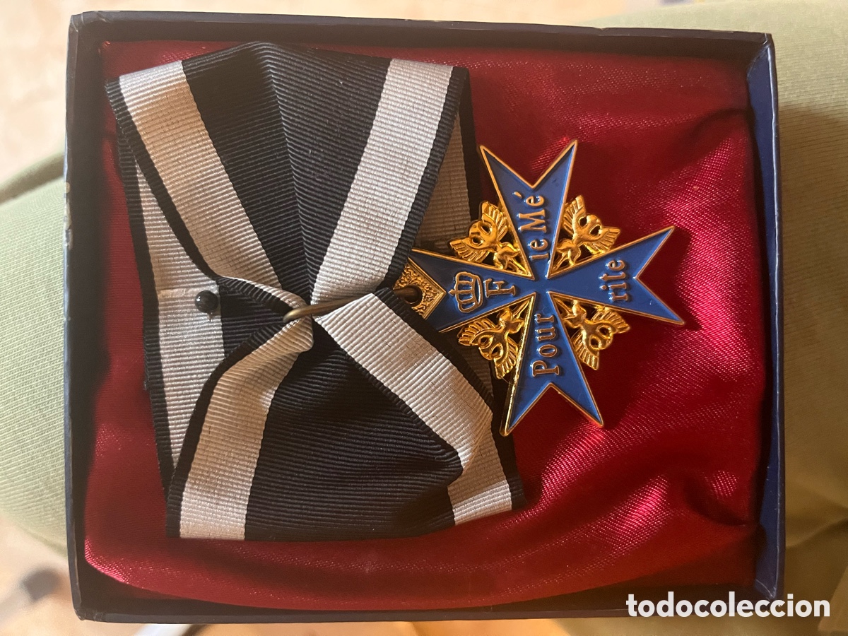 Colecionismo: R&eacute;plica Medalla Militar Prusiana &rdquo;Pour le M&eacute;rite&rdquo;