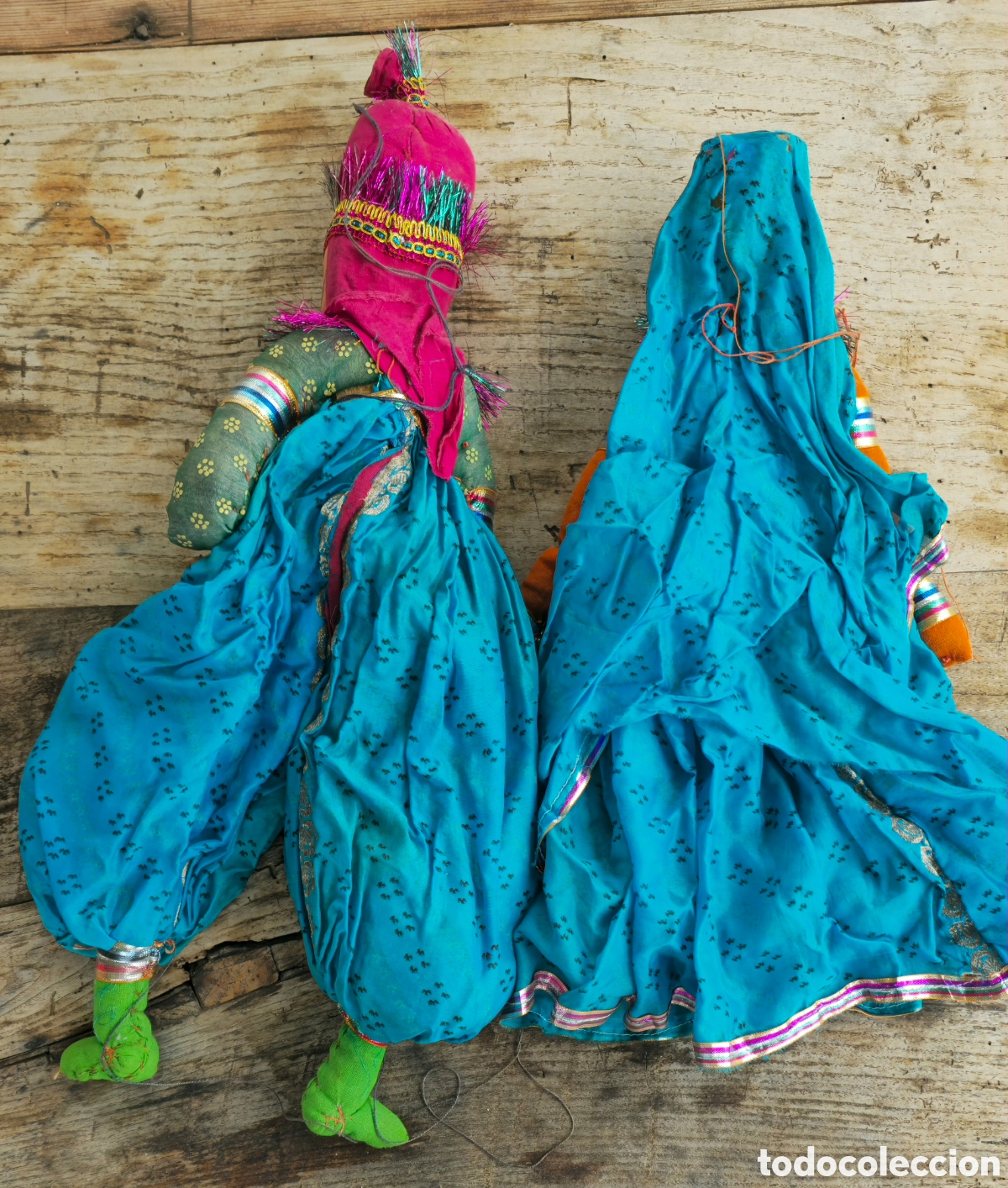 Coleccionismo: Kathputli mu&ntilde;ecos artesanales - Foto 2