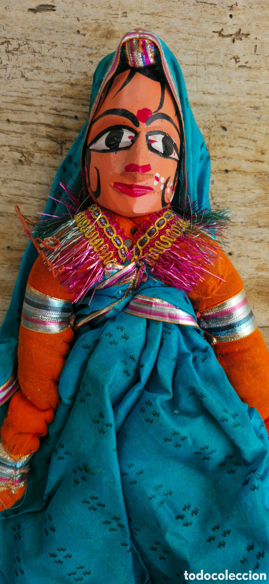 Coleccionismo: Kathputli mu&ntilde;ecos artesanales - Foto 3