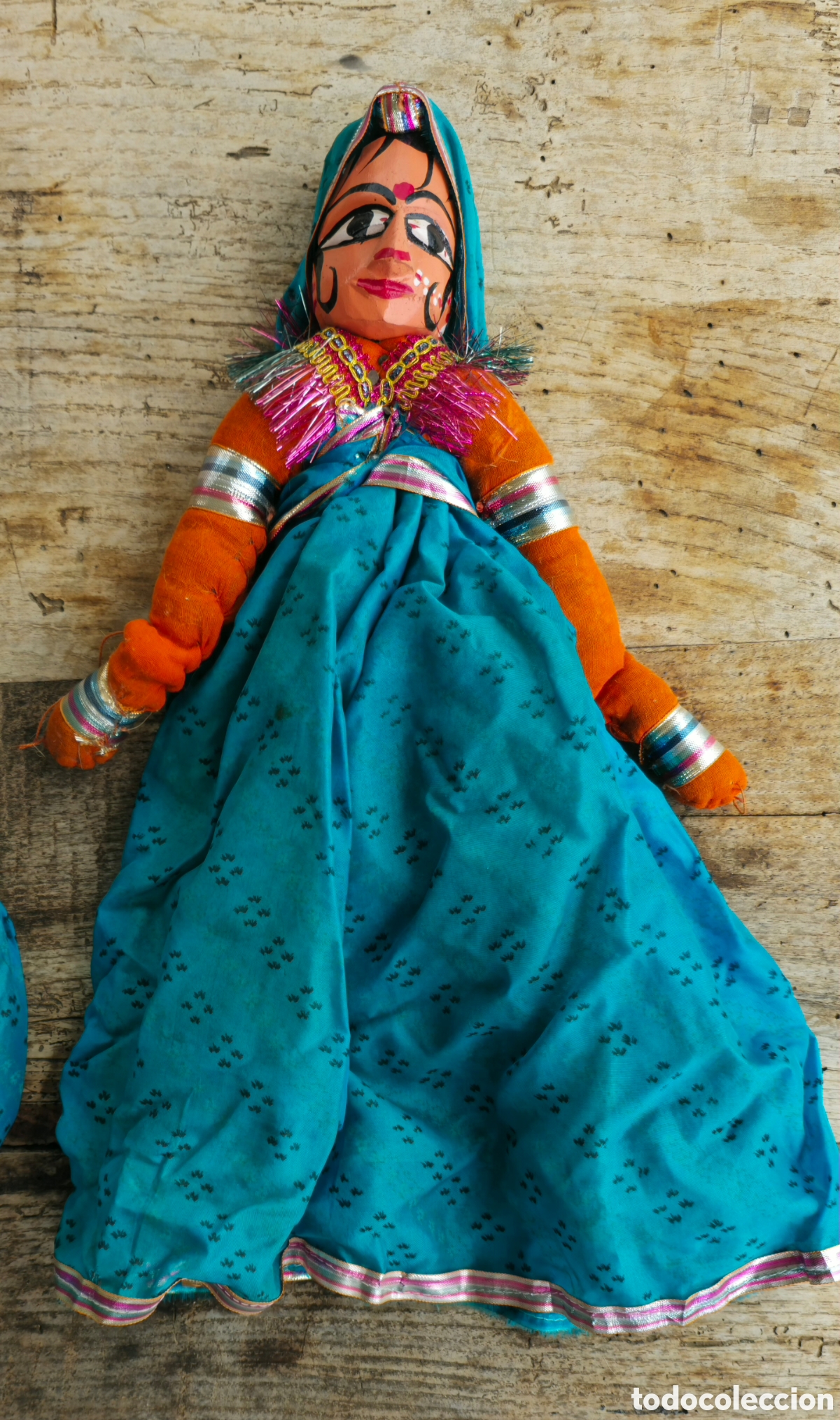 Coleccionismo: Kathputli mu&ntilde;ecos artesanales - Foto 5